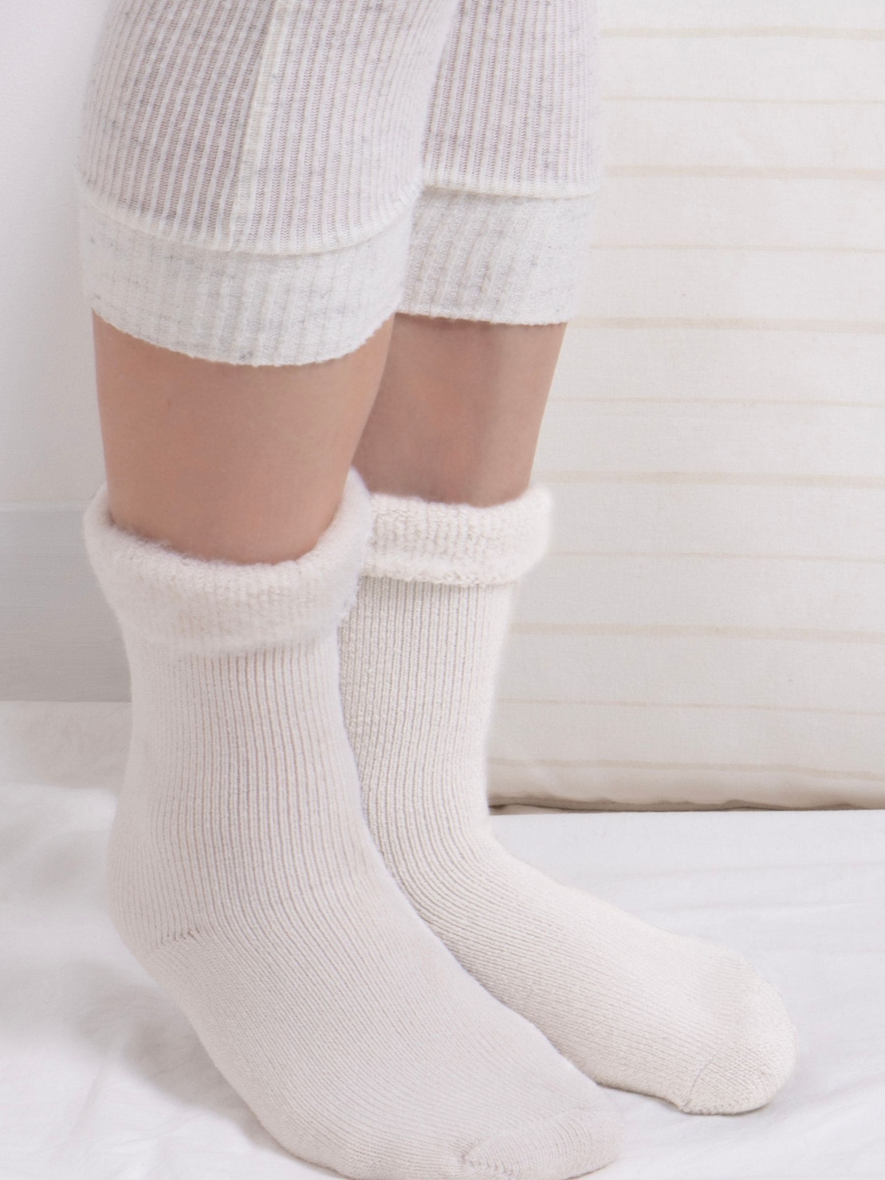 Totes geborstelde thermische bedsokken voor dames set van 2