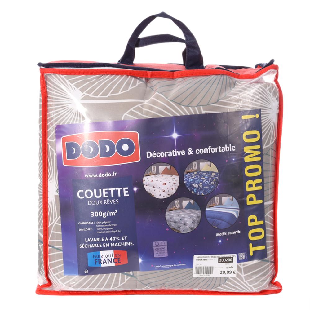 Dodo Couette Grise à Motifs Dodo Doux Rêve 200x200