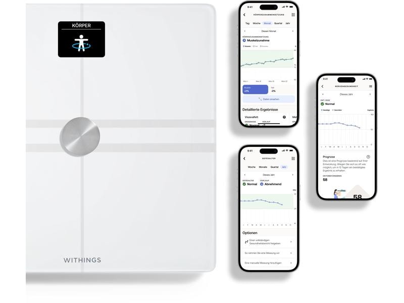 Withings Körperanalysewaage Body Comp Weiss WLAN-Personenwaage