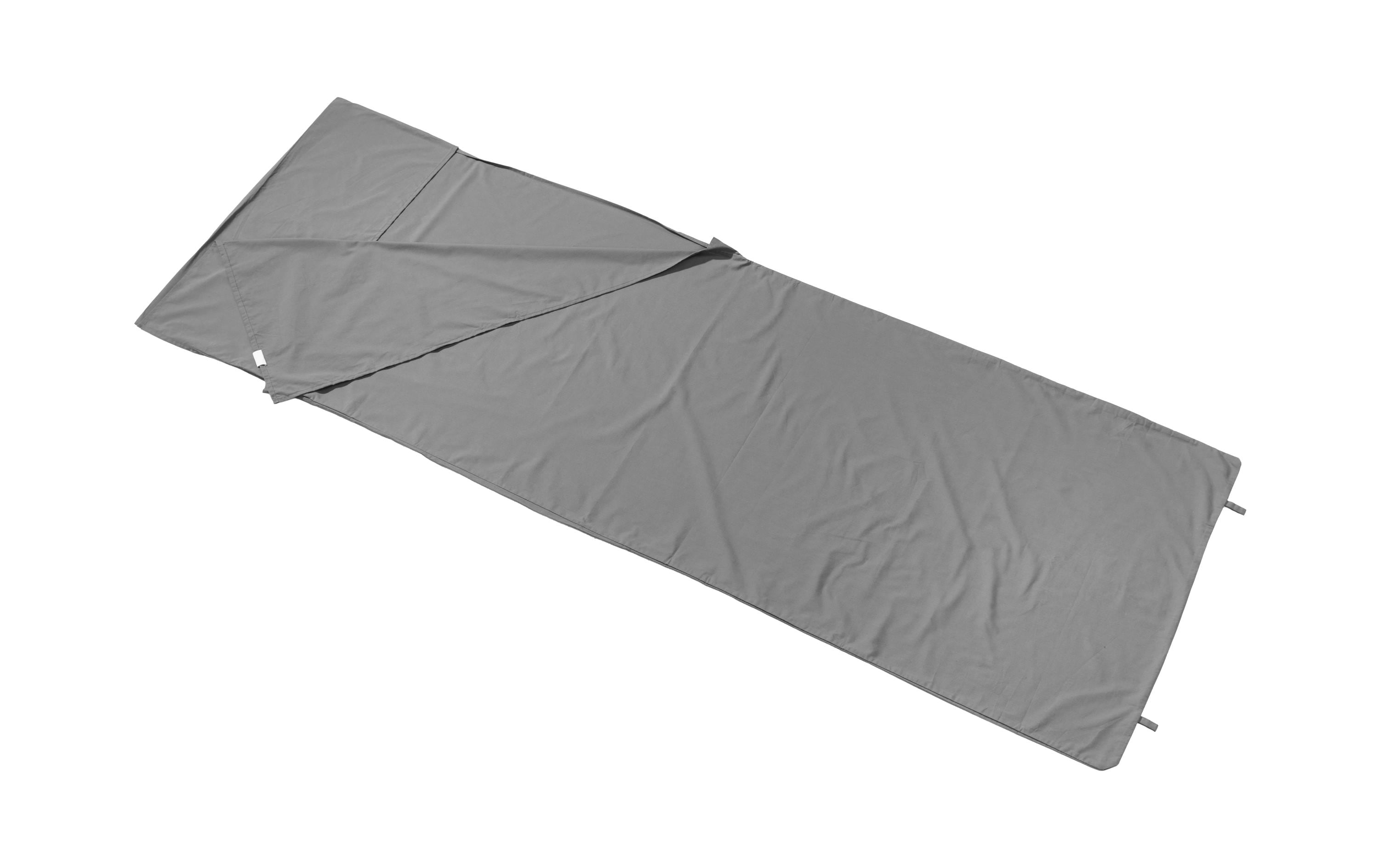 Schlafsackeinlage Bozoolo Grau Baumwolle 80 x 220 cmInnenschlafsack für mehr Wärme und Komfort
