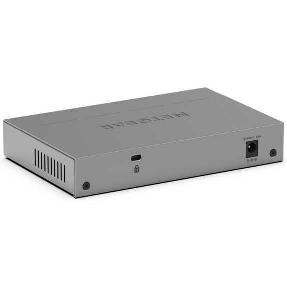 NETGEAR GS105PP Non-géré Gigabit Ethernet (10/100/1000) Connexion Ethernet, supportant l'alimentation via ce port (PoE) Montage sur le bureau ou sur le mur Gris