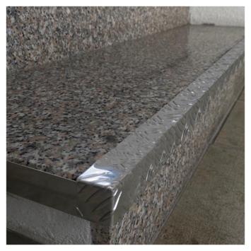 Beschermhoek aluminium traan 30x30mm
