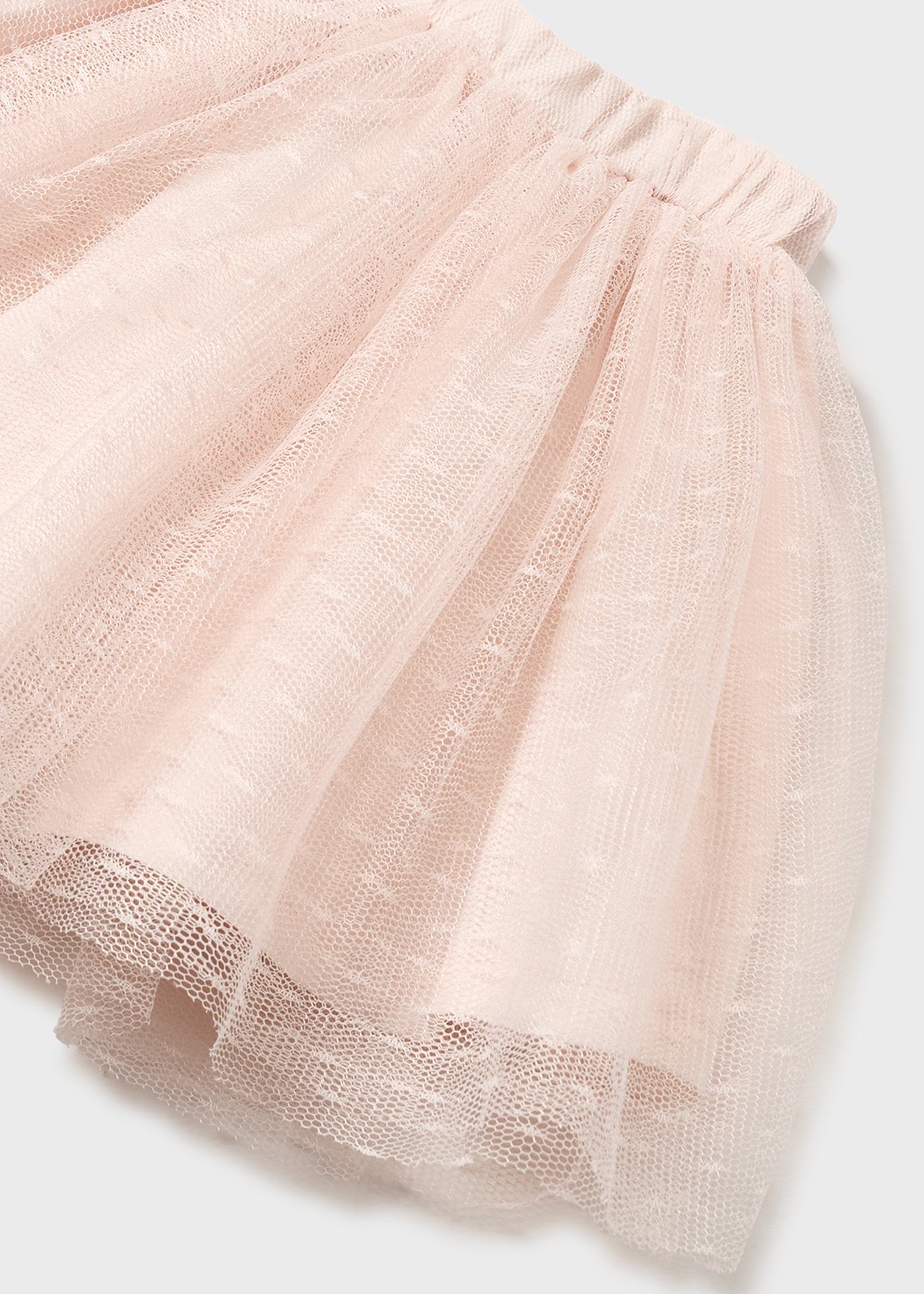 Conjunto de duas peças com saia de tule para bebê