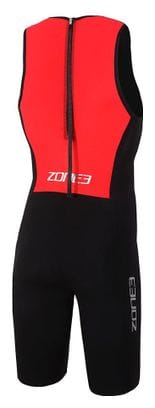 Combinaison Trifonction sans Manche Zone3 Streamline Noir Rouge