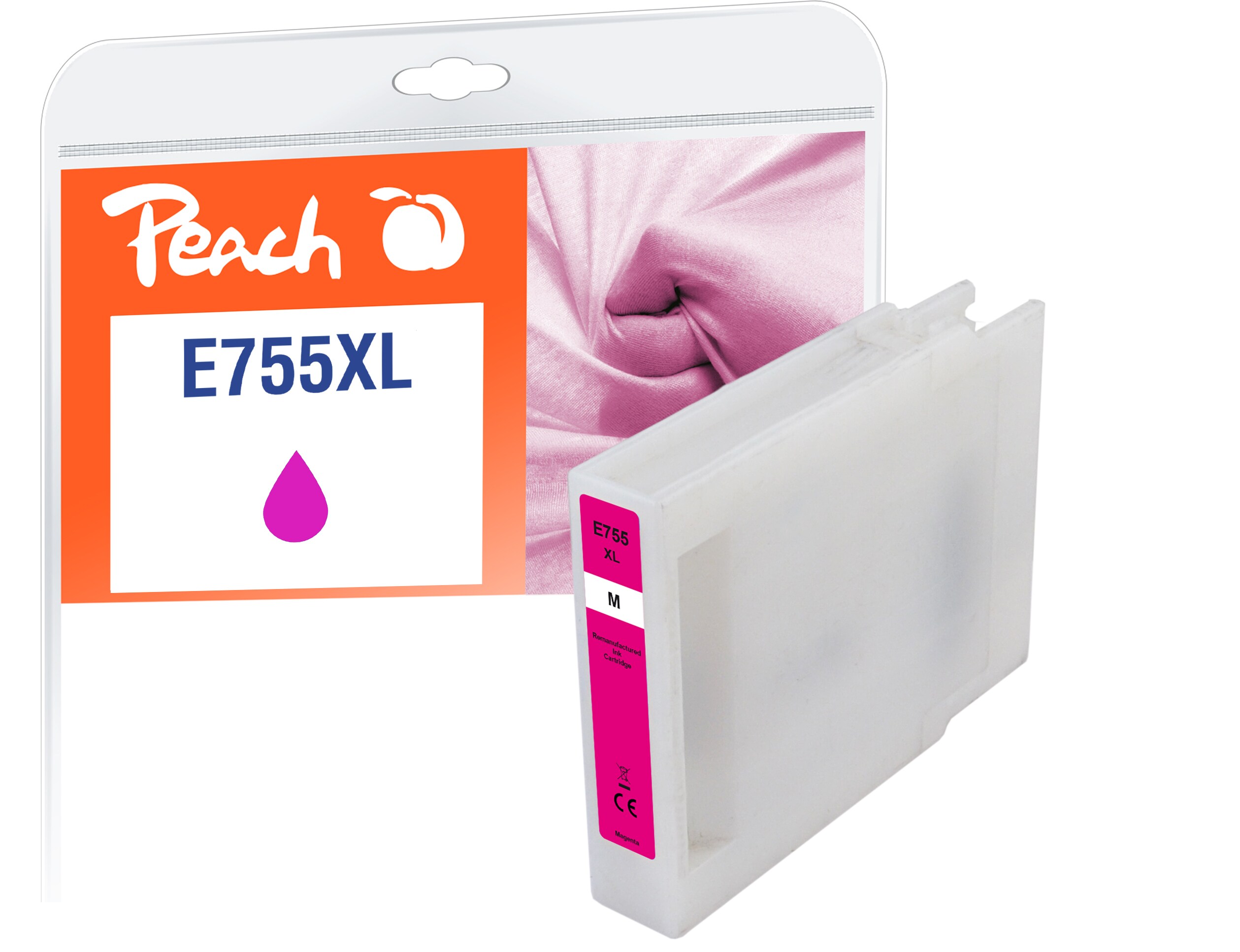 Peach E754/755/756 XL Druckerpatrone XL ma ersetzt Epson T7553M, C13T755340 für z.B. Epson WorkForce Pro WF -6530 MFP, Epson WorkForce Pro WF -8090 (wiederaufbereitet)