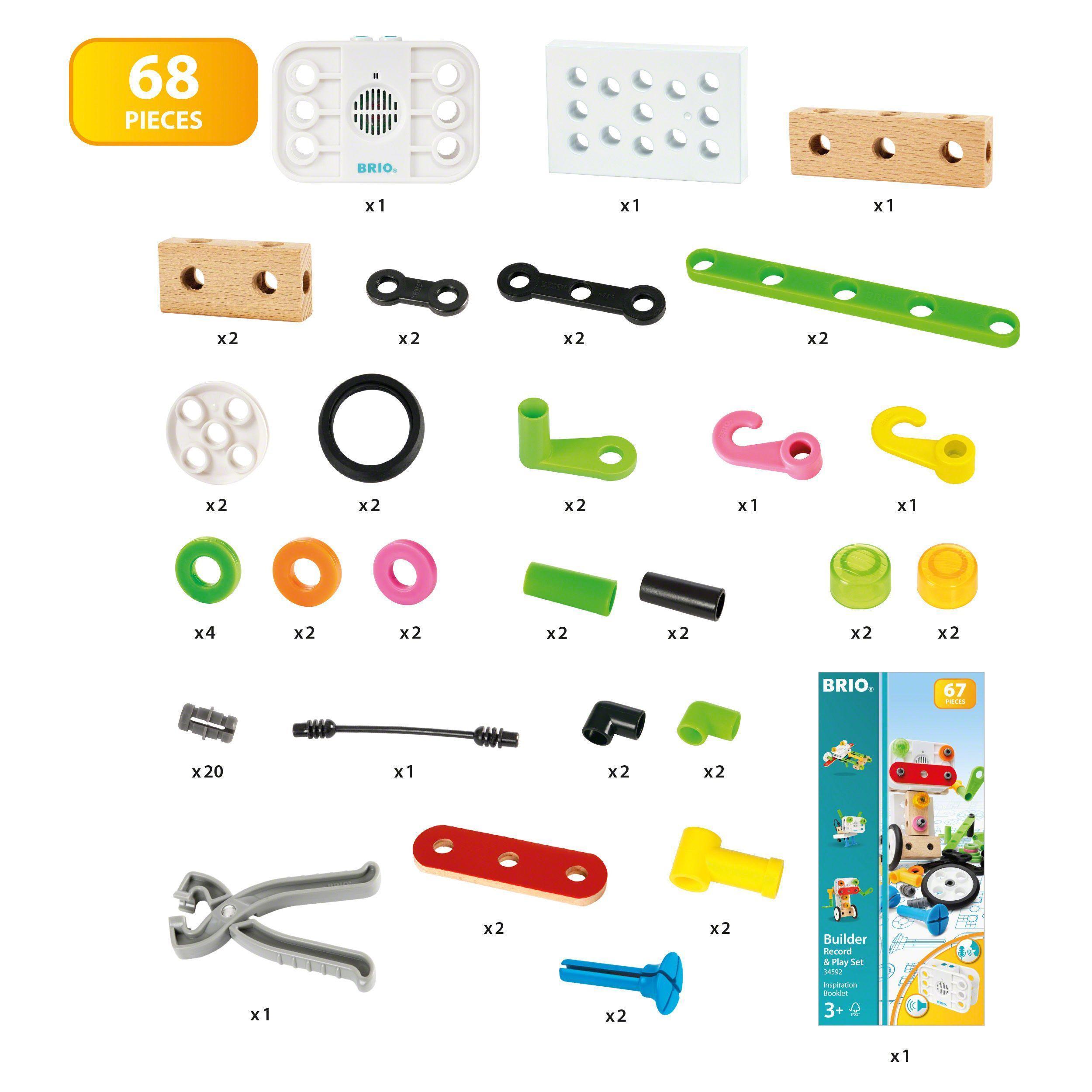 Konstruktions-Set BUILDER – SOUNDMODUL 67-teilig in bunt