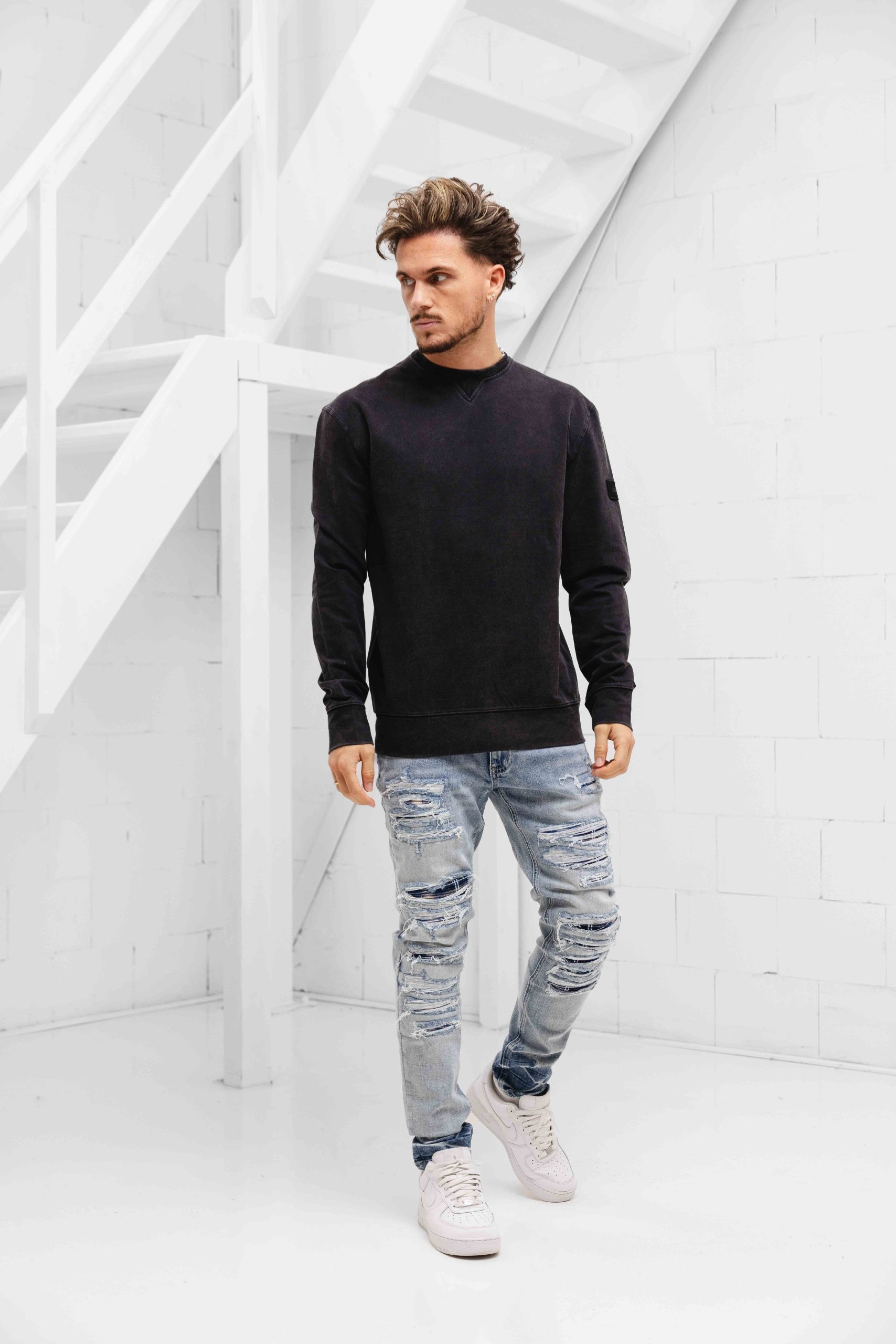 Cruyff Non Denim Sweater Heren Zwart