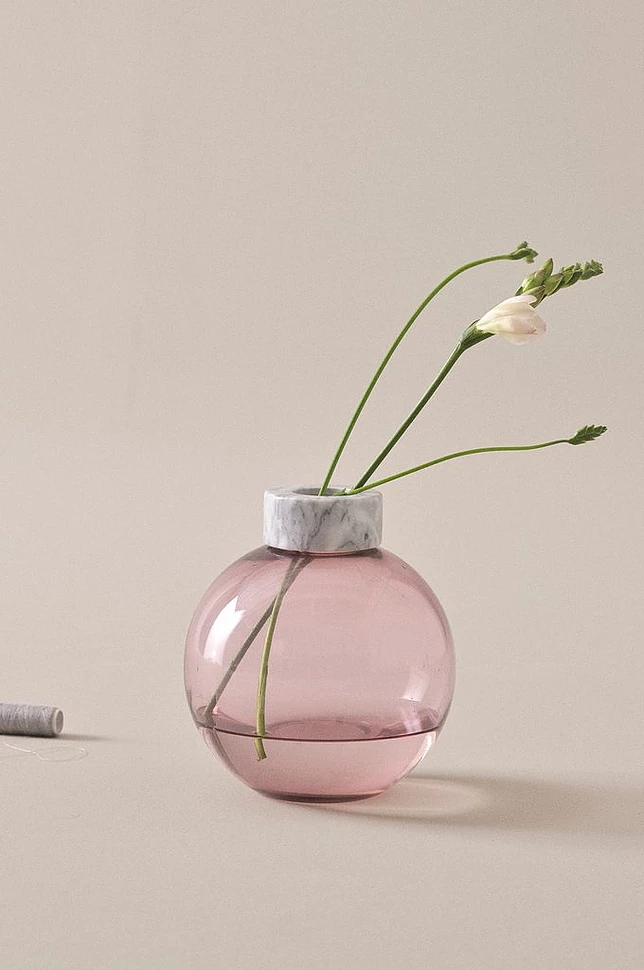 HILLEVI glassvase - høyde 19 cm