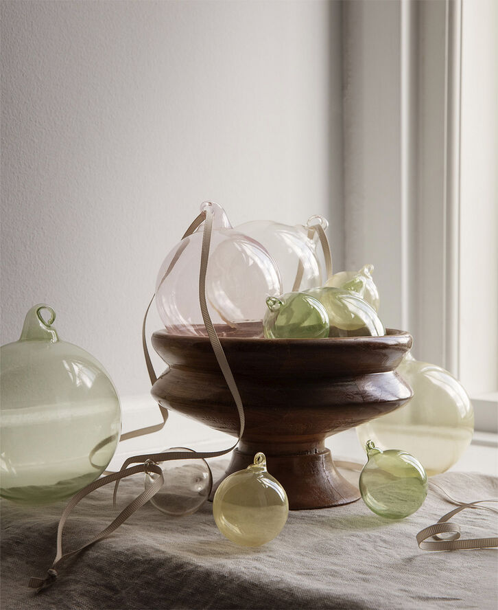 ferm LIVING Glass Baubles - S - Set of 8 - Mixe Mixed light