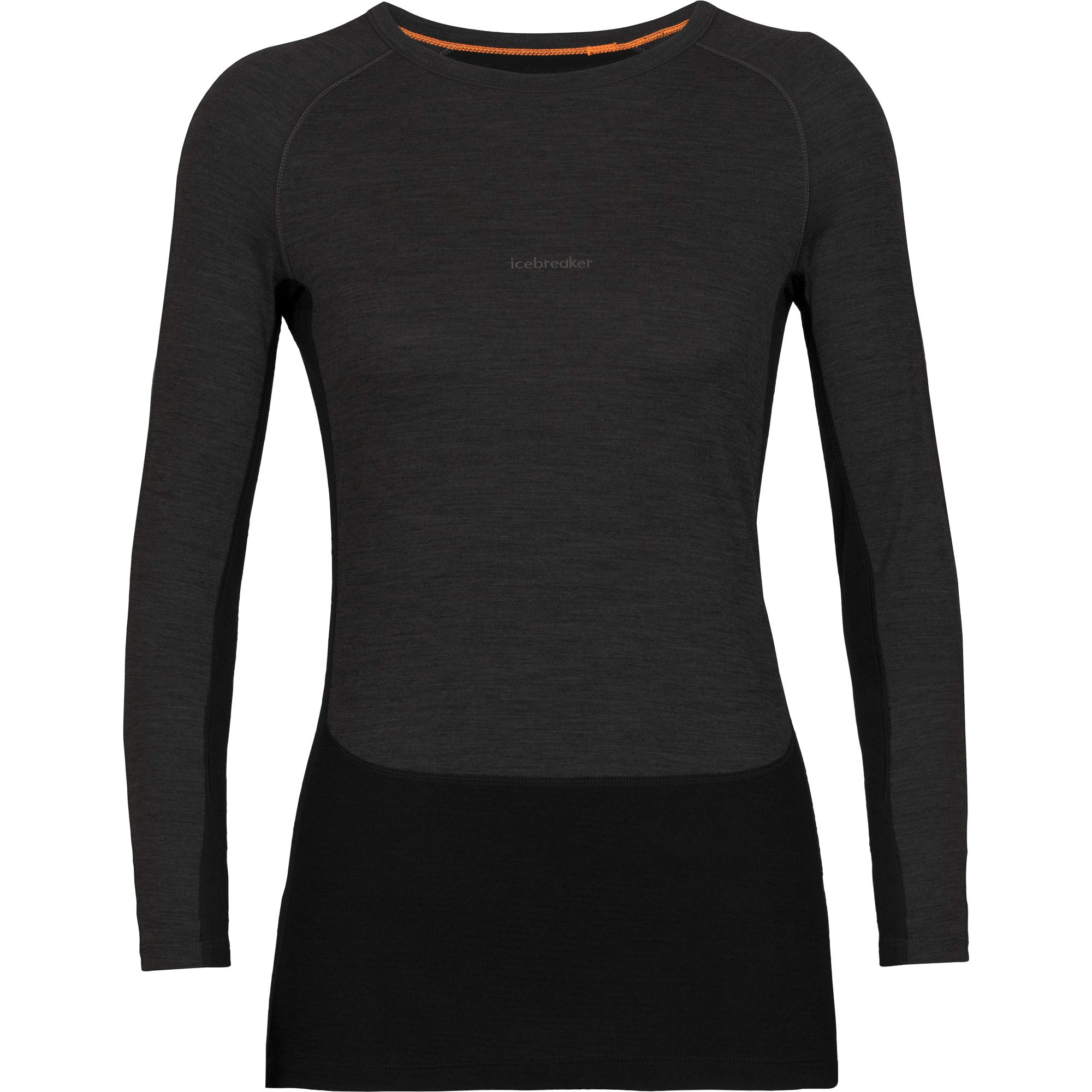 Icebreaker ZoneKnit™ Crewe Longsleeve Damen jet hthr