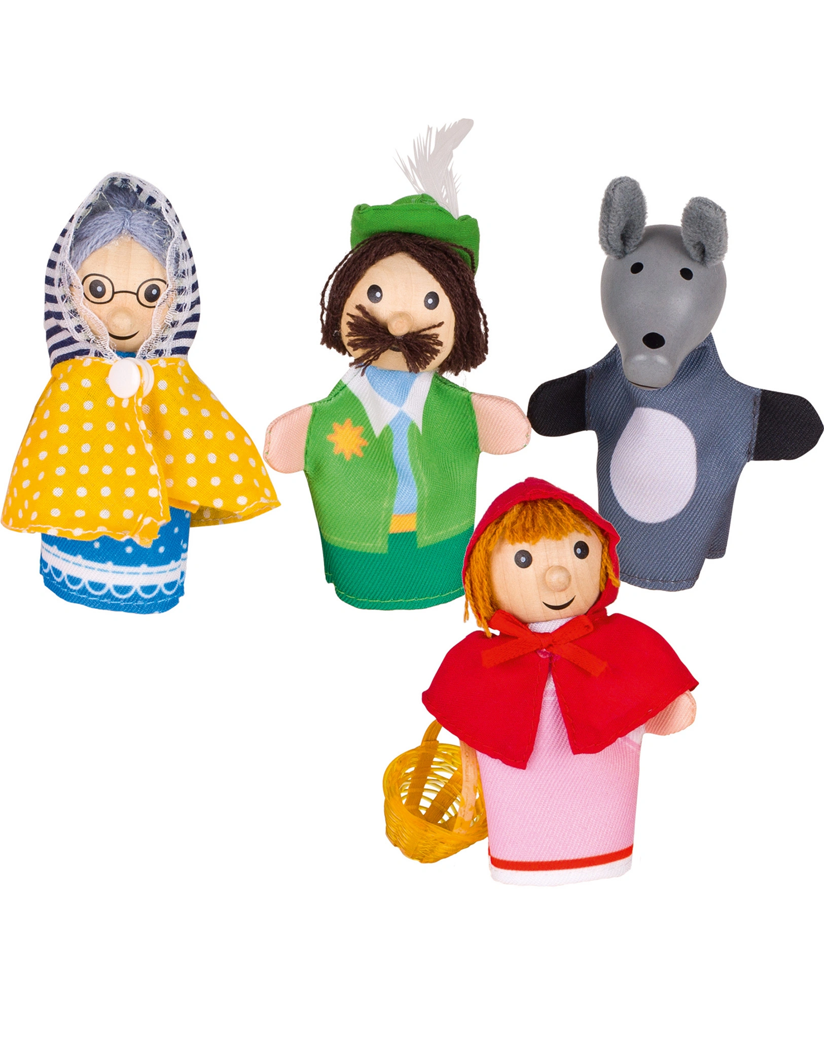 Fingerpuppen-Set ROTKÄPPCHEN 4-teilig