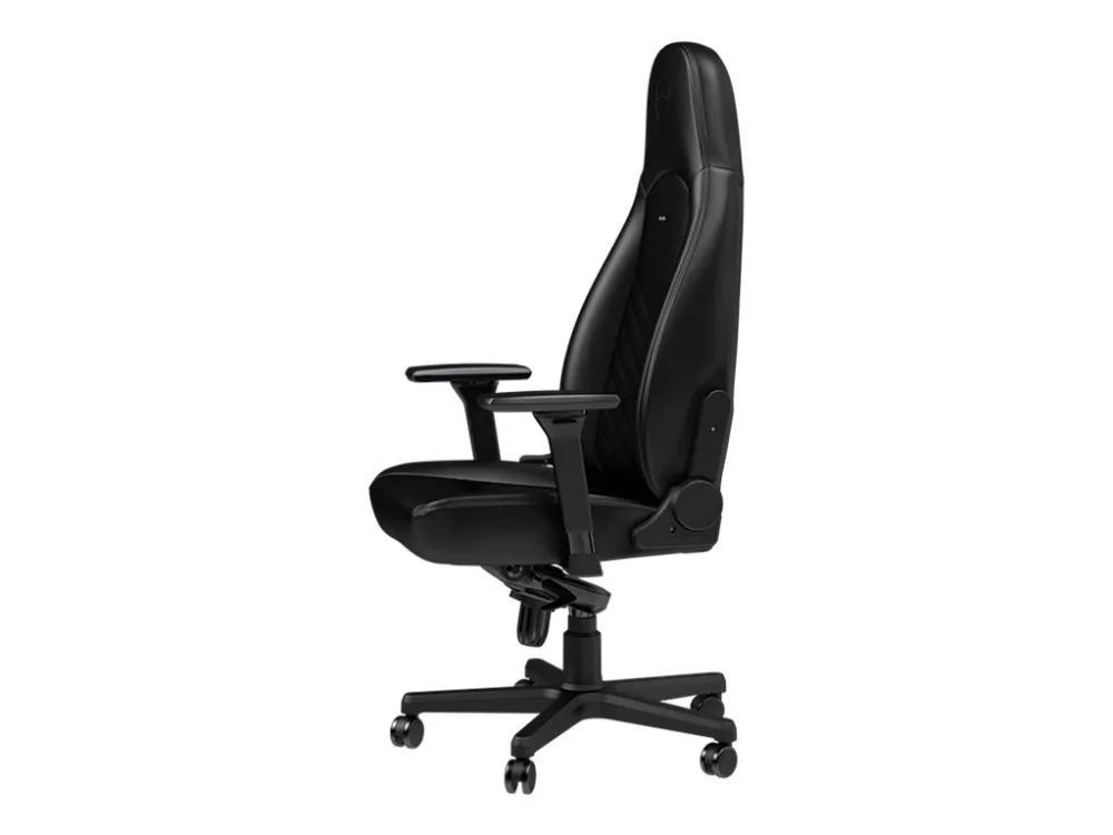 noblechairs Icon, Polstret sæde og ryglæn, Sort, Kunstigt læder, Polyurethan (PU)