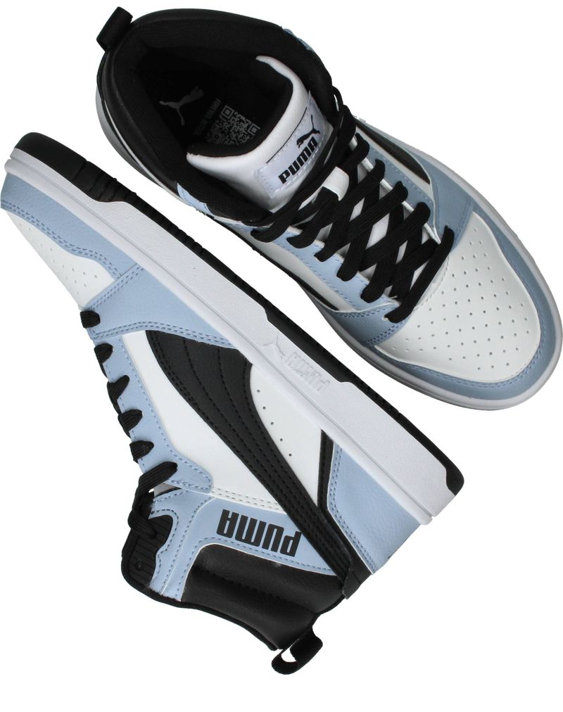 Puma Rebound V6 Mid Sneakers Blauw Jongens