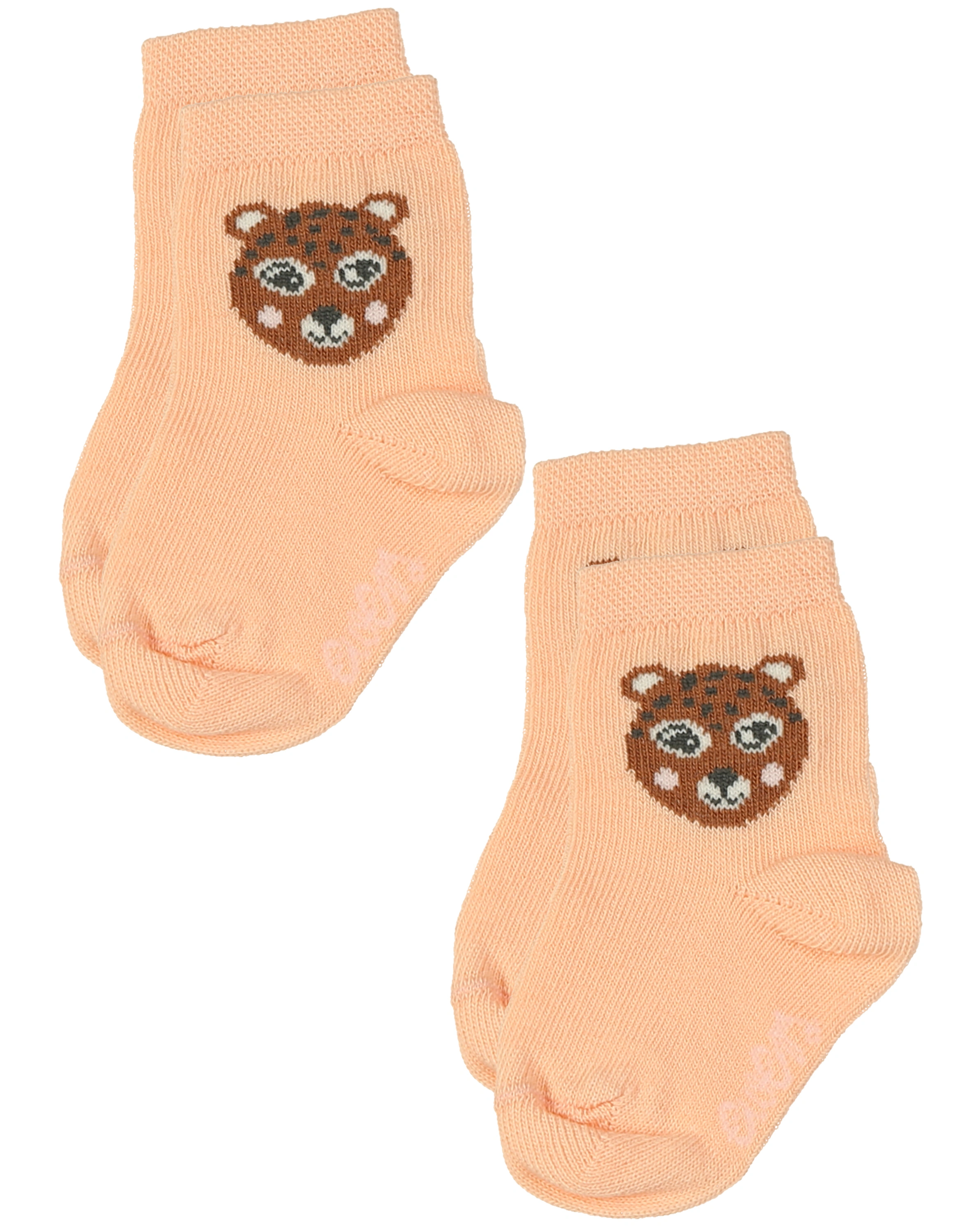 Socken LEO 4er-Pack in aprticot/beige