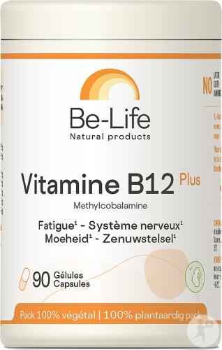 Be-Life Vitamine B12 Plus Vitalité-Système Nerveux Pot 90 Gélules