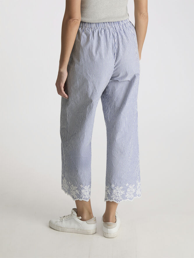 Neo Noir William Stripe Pants Blue