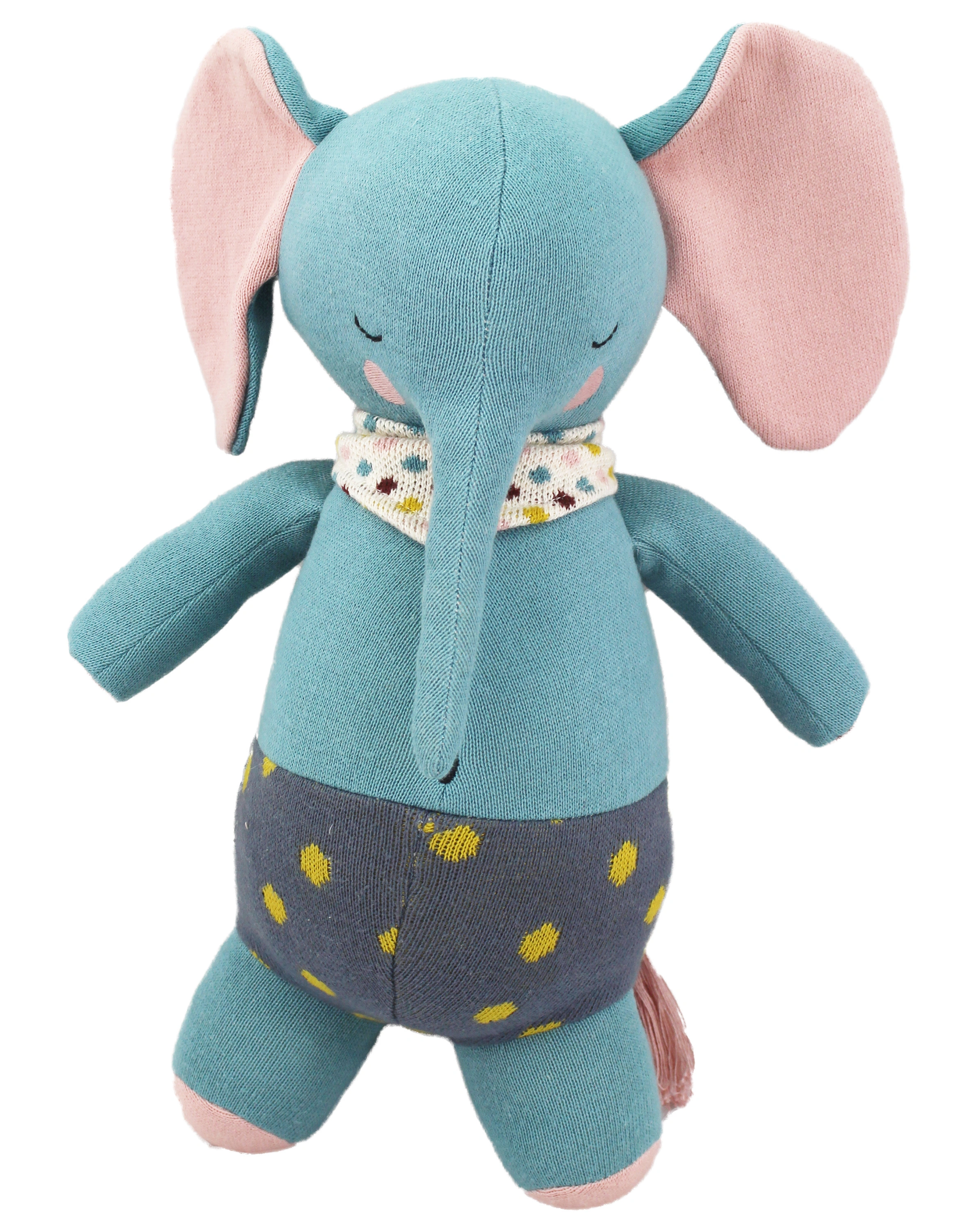 Kuscheltier ELEFANT ANTON in blue/pink