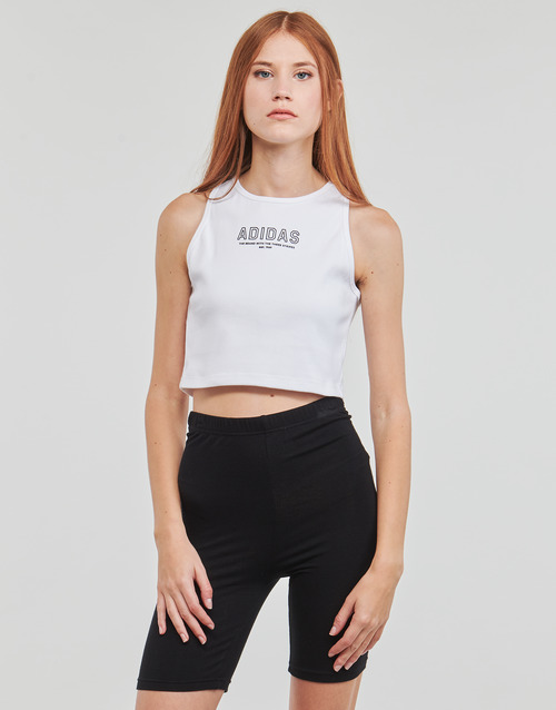 Adidas Sportswear - CROP TOP WHITE - Blanc
