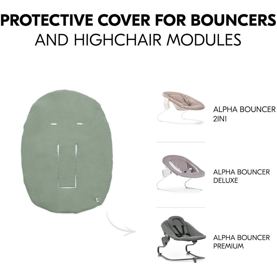 hauck Bezug für Babywippe Baby Bouncer Sage