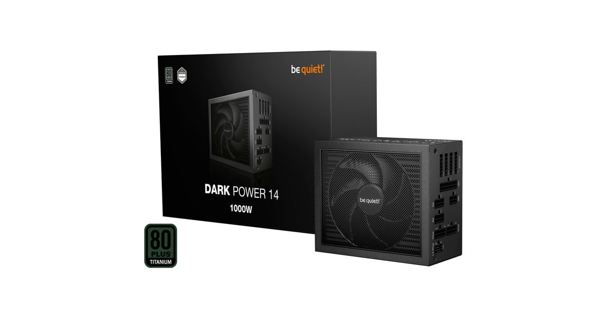 be quiet!Dark Power 14 modulaire 1000 watt voeding   (Zwart, 1x 12V-2x6, 4x PCIe)