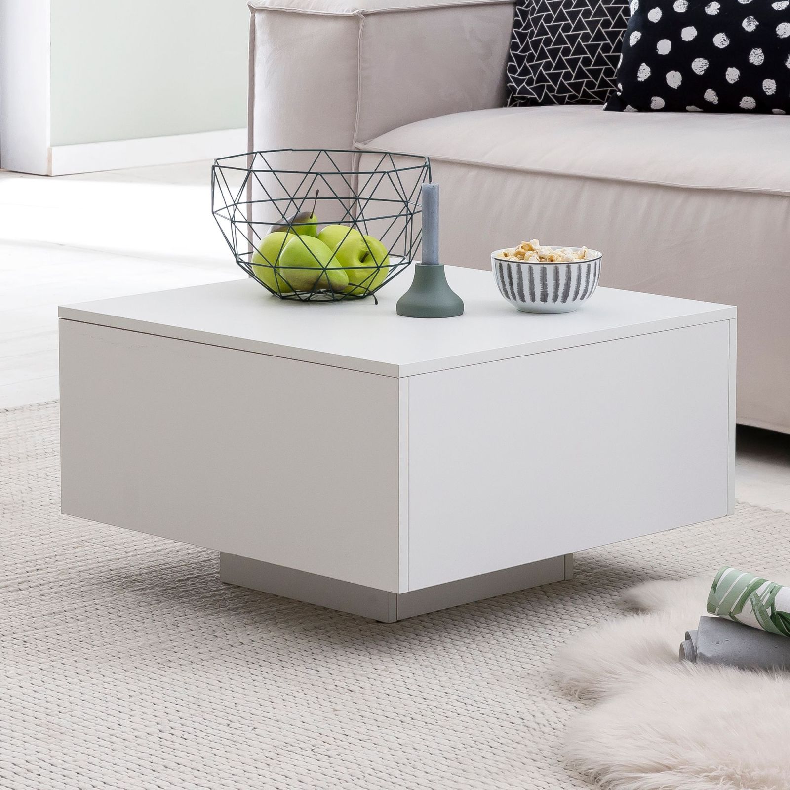 Couchtisch - Marmoroptik - 60 cm