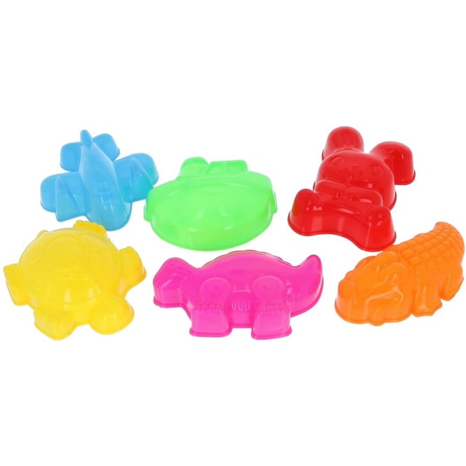 Besttoy - Sandformen 6-teilig - Tiere, Flugzeug, Schiff