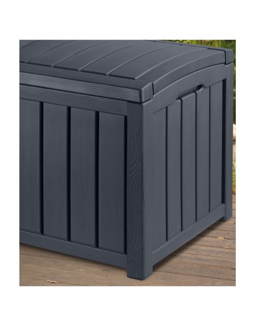 Keter Opbergbox Glenwood - Tuinmeubelen - 128x68x61 cm 390 l Antraciet