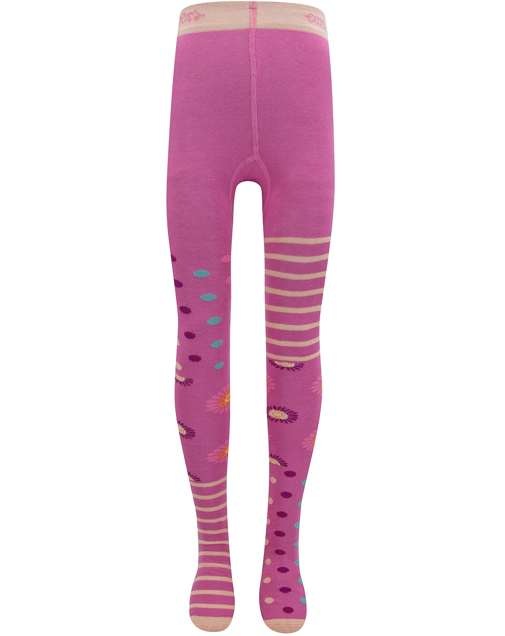 Strumpfhose FLIPSIDE PUNKTE/RINGEL in himbeere