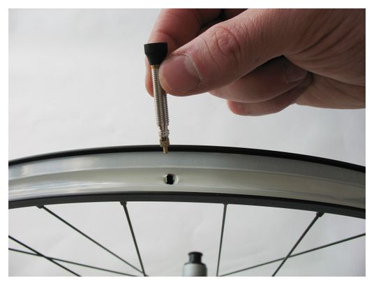 VAR Kit 2 Valves Tubeless Laiton 35 mm Argent