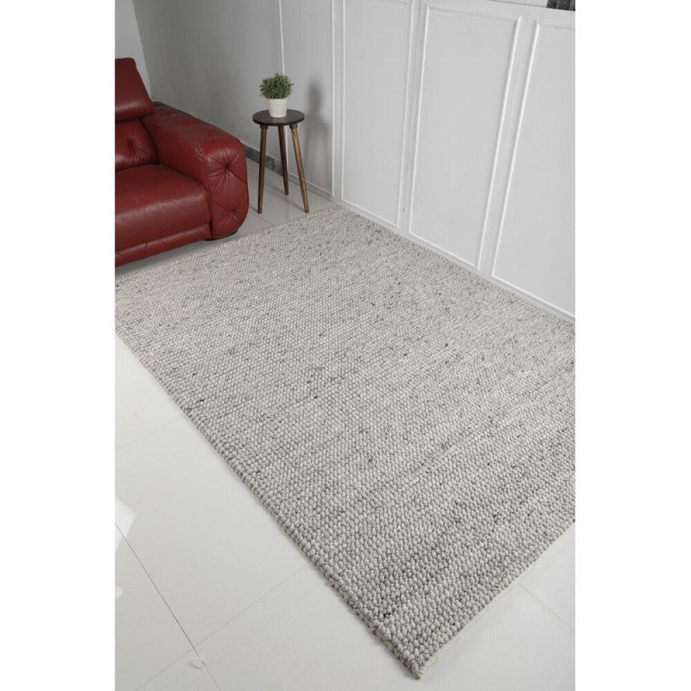 ULLMATTA OSLO 160X230CM HVIT/SVART 
