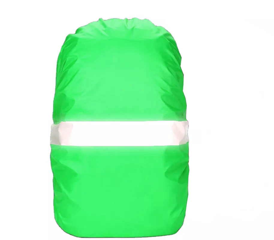(35L) Reflektierende Rucksack Regenhülle Schulranzen Sicherheits Cape - Neon Grün