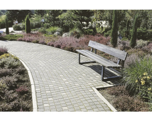 Betonnen boordsteen, grijs, aan één zijde afgeschuind, 100 cm x 8 cm x 30 cm