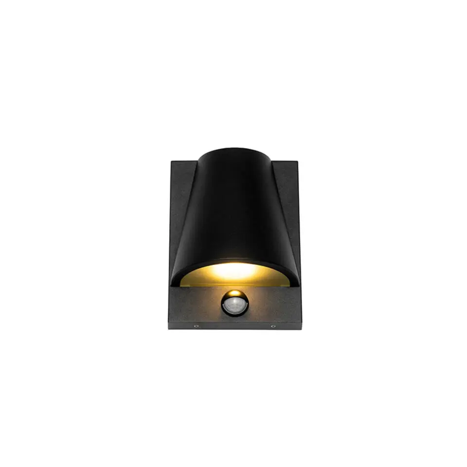 Qazqa buitenlampen met sensor femke zwart gu10
