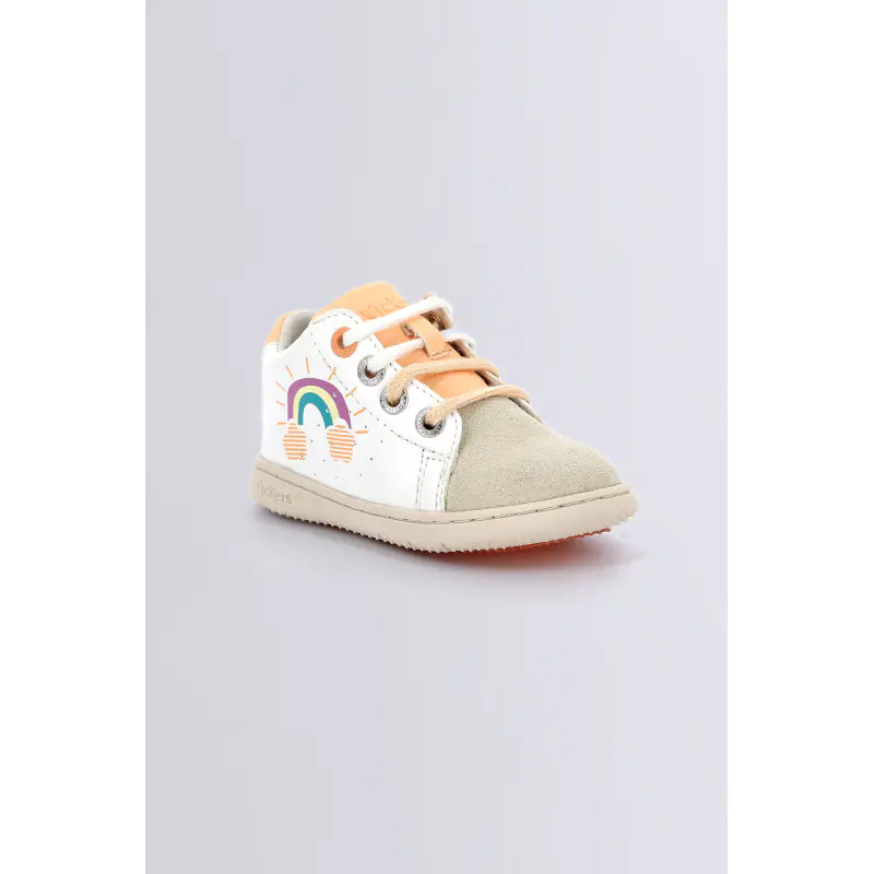 Kickblace Blanc rainbow BOTTILLONS Synthétique Fille