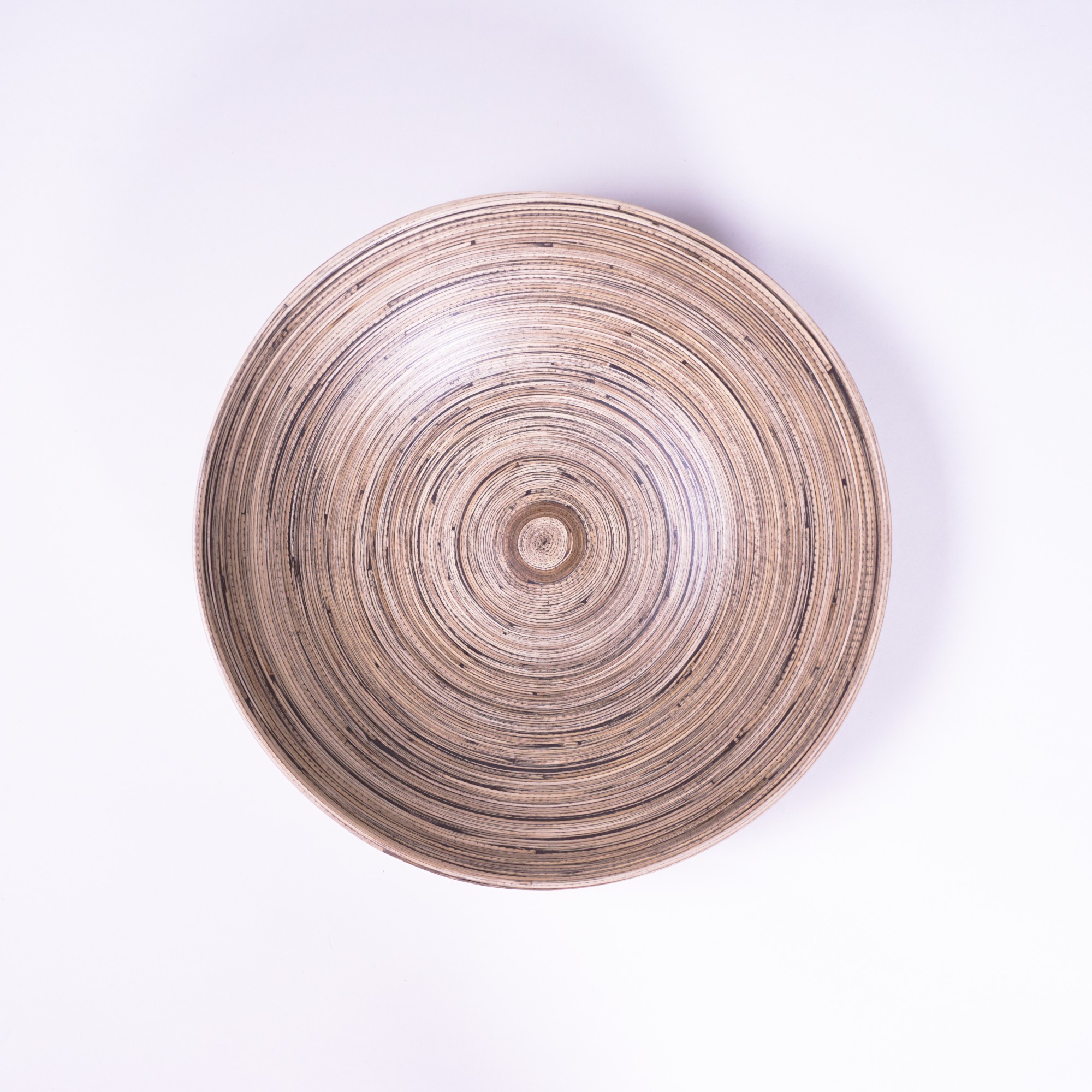 Bambusschale rund, natur, Ø 35 cm, H 10 cm von fischer's lagerhaus