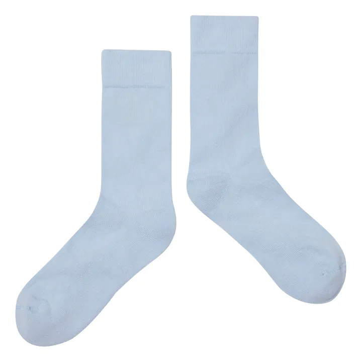 Main Story Chaussettes Logo | Bleu ciel