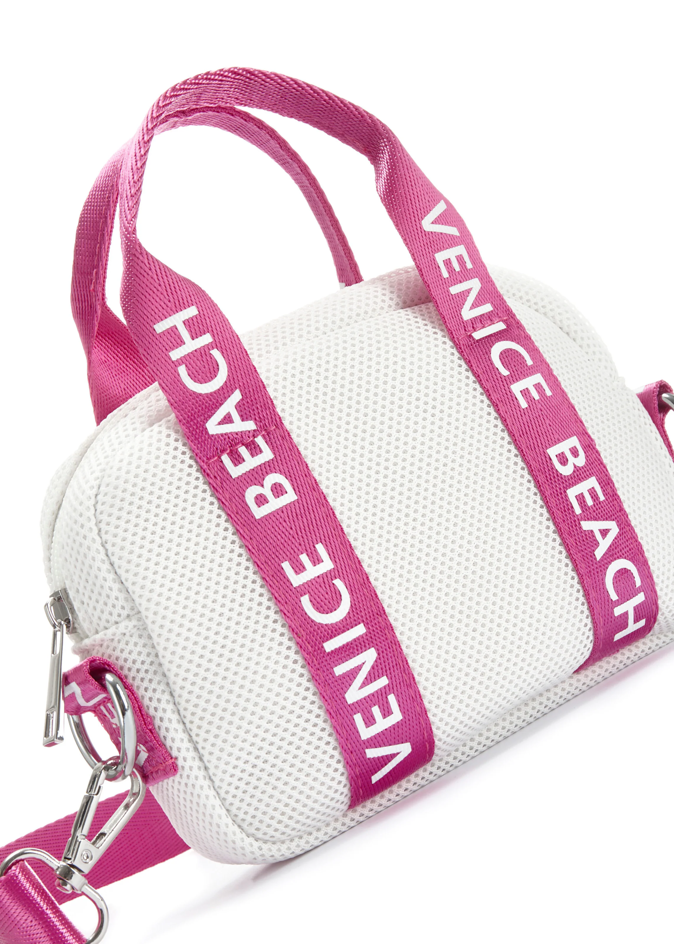 Venice Beach Umhängetasche in weiß/pink