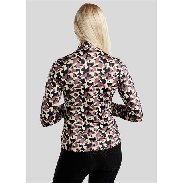 Trainingsshirt Montar MOCami All Over Print Middenroze