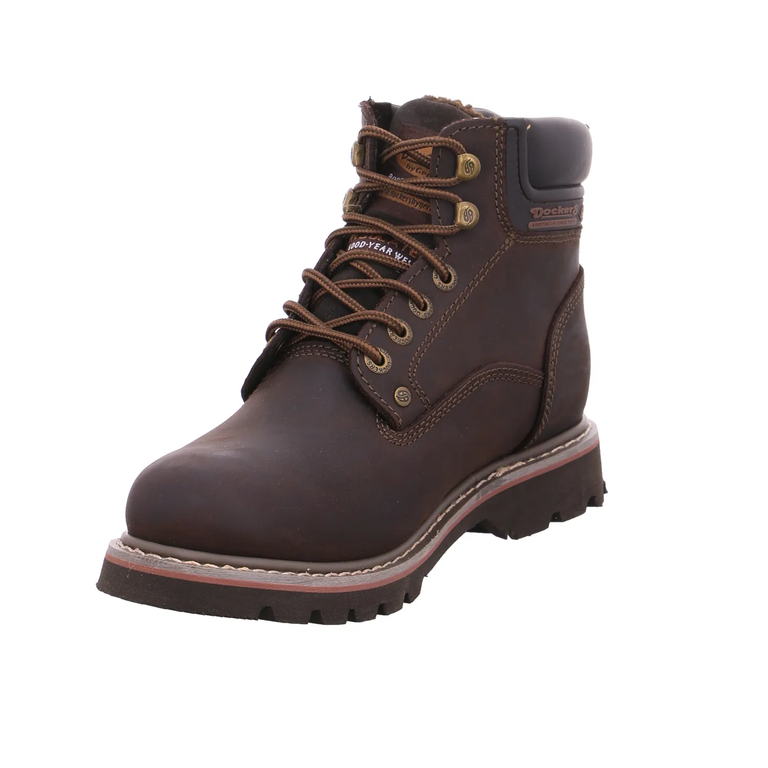 DOCKERS Winter-Boots Braun Leder