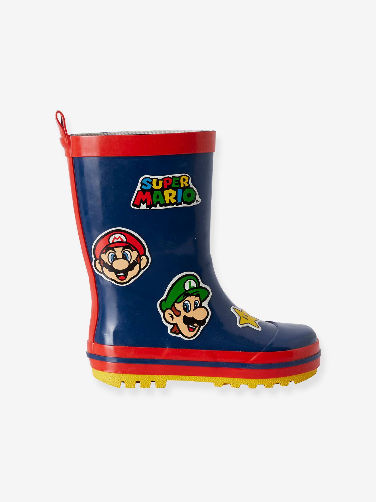 Botas de chuva Super Mario®, azul-escuras, lisas com estampas.