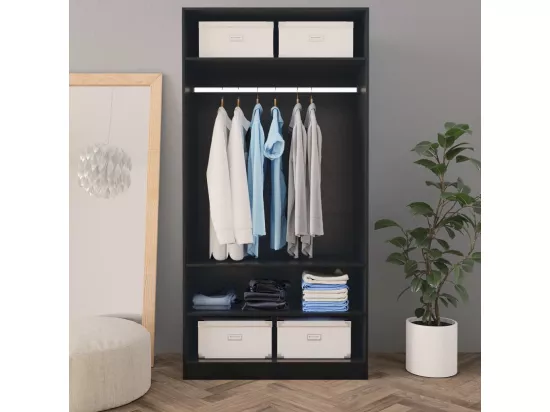 Garde-robe Noir 100 x 50x200