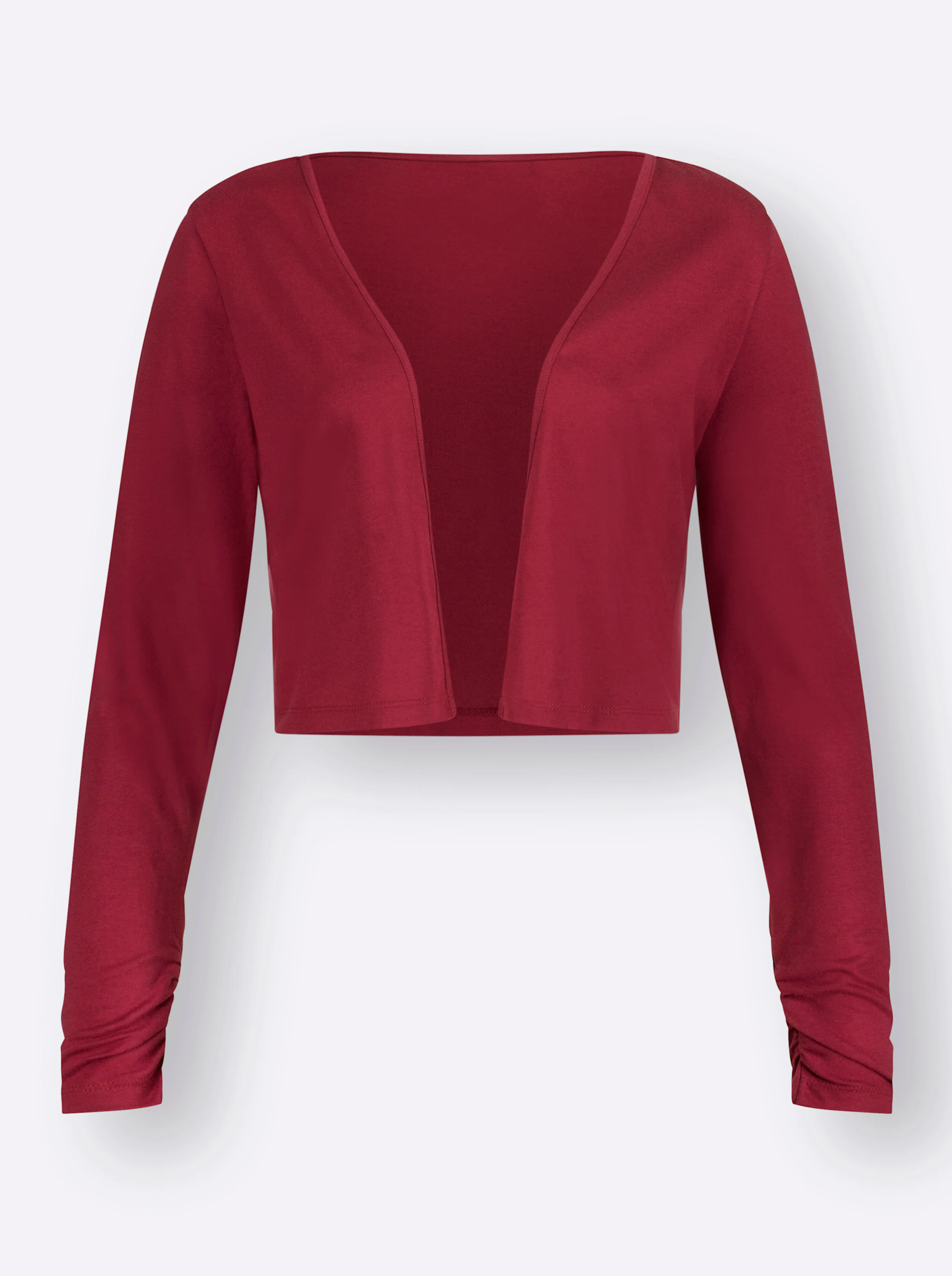 Shirtjacke in kirsche