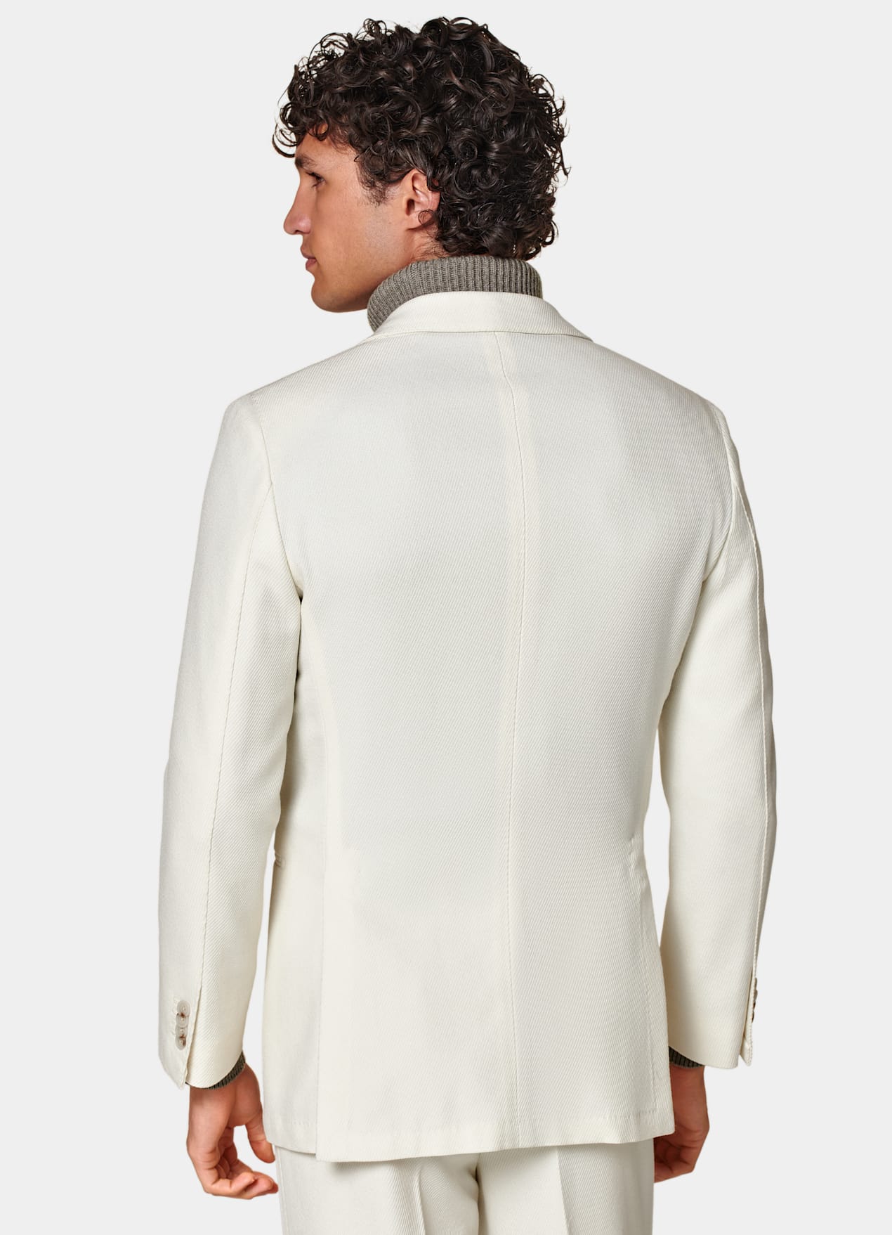 Costume Havana coupe Tailored blanc cassé