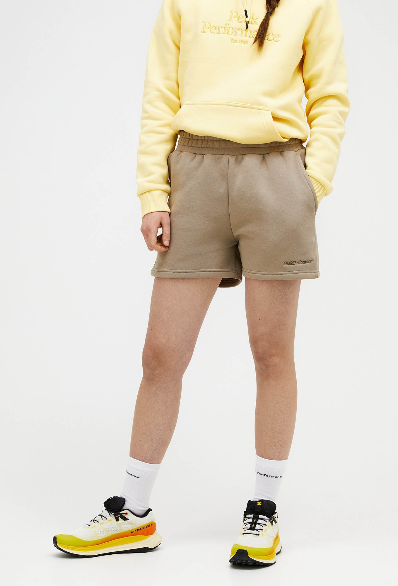 Original Small Logo Short Dame Avid Beige
