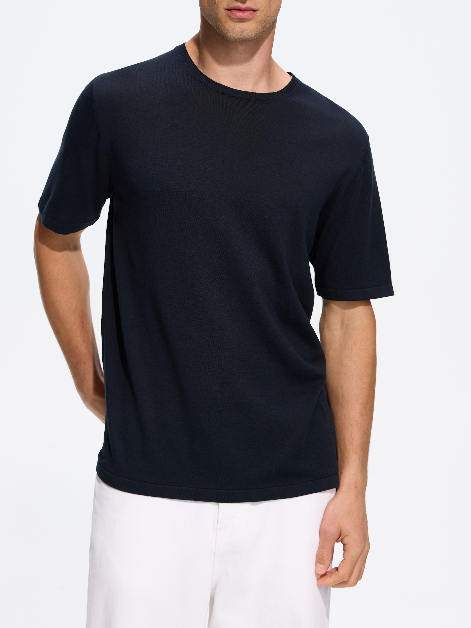 Regular-Fit-T-Shirt mit Lyocell