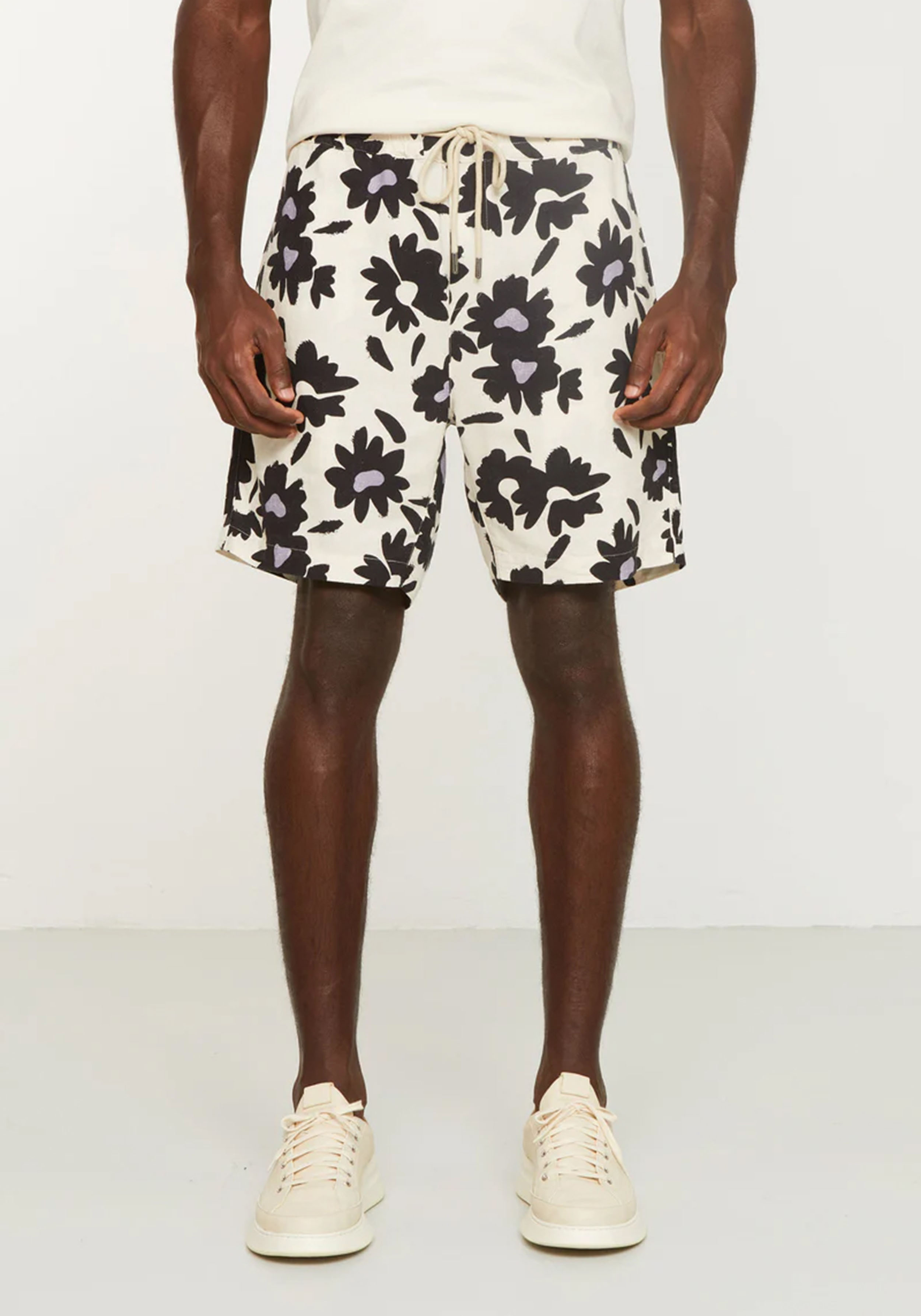 Recolution Shorts Curry Bloom Linen White