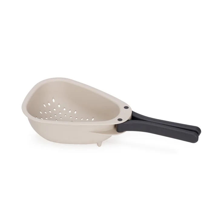 Joseph Joseph - Droplet Küchensieb mit faltbaren Griffen mini, stone