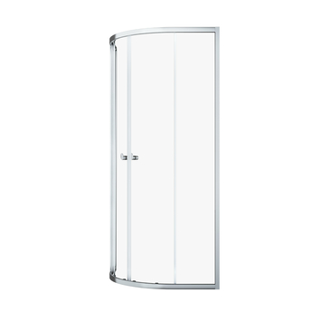 Sealskin douchecabine kwartrond met schuifdeuren Hooked chroom 90 x 90 x 200 cm