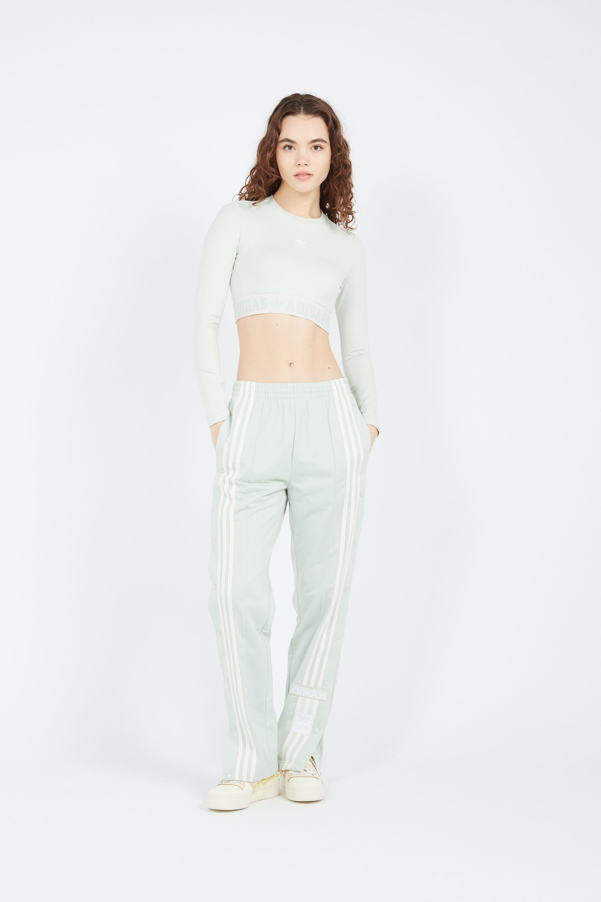 ADIDAS T-shirt  SLIM LS TEE Vert