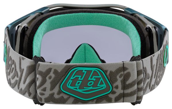 Masque Oakley Airbrake MTB x Troy Lee Designs Vert/Verres Light Grey/Ref : OO7107-24